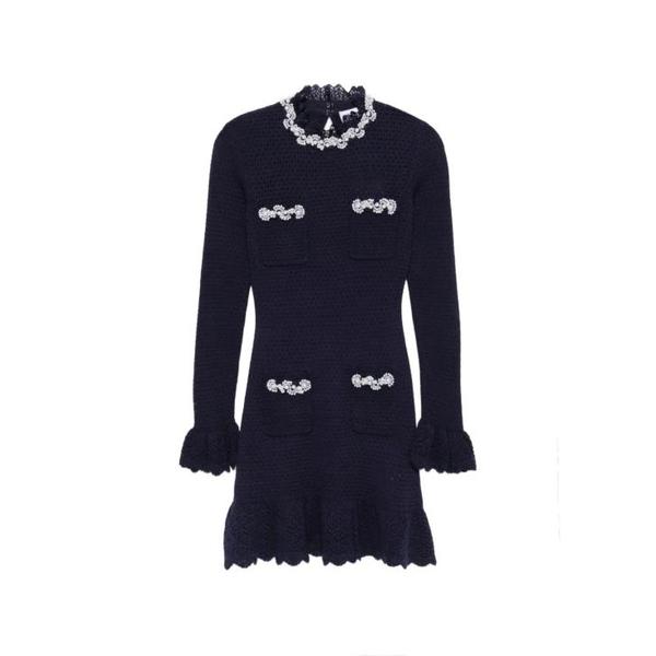 확대된 대표 셀프 포트레이트 숏 원피스 AW26085SANNAVY BLU