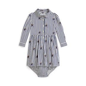 랄프 로렌 베이비 여아 폴로 베어 코튼 셔츠드레스 앤 블루머(CWPODRSF3D20681999)