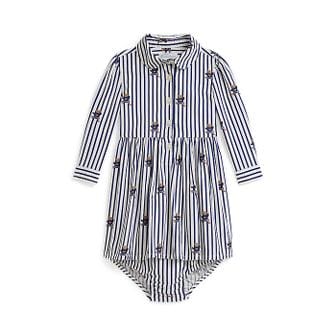 폴로 랄프 로렌 랄프 로렌 베이비 여아 폴로 베어 코튼 셔츠드레스 앤 블루머(CWPODRSF3D20681999)