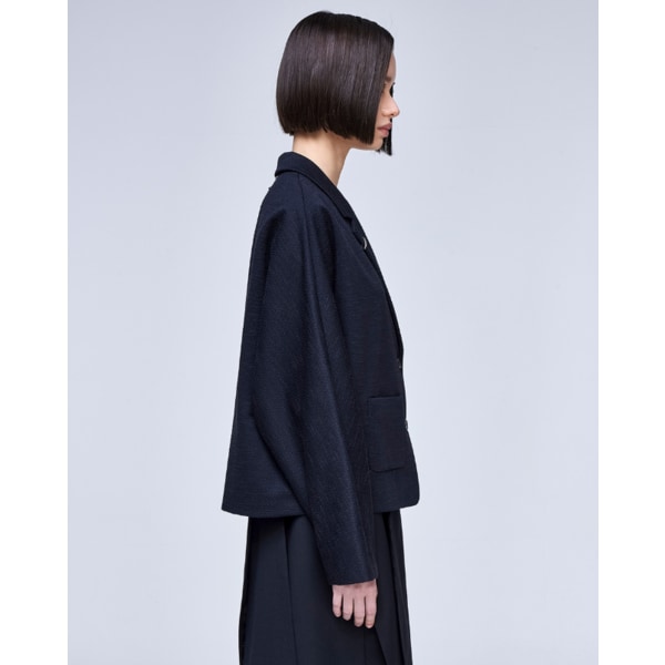 [파주점] [송지오우먼]송지오 트위드 돌먼 자켓 블랙 WH3JK315BK