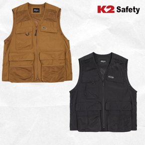 SAFETY 등산,작업,현장 조끼 VE-2601(블랙), VE-2602(브라운)