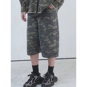 Carpenter Denim Shorts  CAMO