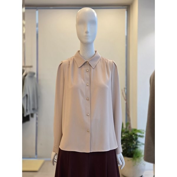 [여주점] [더 아이잗] 여성 셔츠 칼라 버튼 블라우스 (IRBA0BL081)