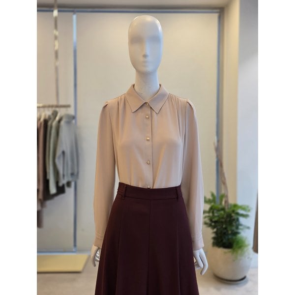 [여주점] [더 아이잗] 여성 셔츠 칼라 버튼 블라우스 (IRBA0BL081)