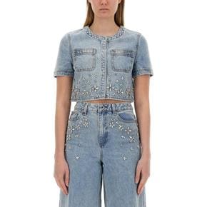 24SS 셀프 포트레이트 데님 자켓 SS24 826T BL LIGHTBLUE DENIM