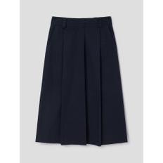 [정상가159,000원] Cotton Aline Midi Length Skirt  midnight blue (WE3227T42R)