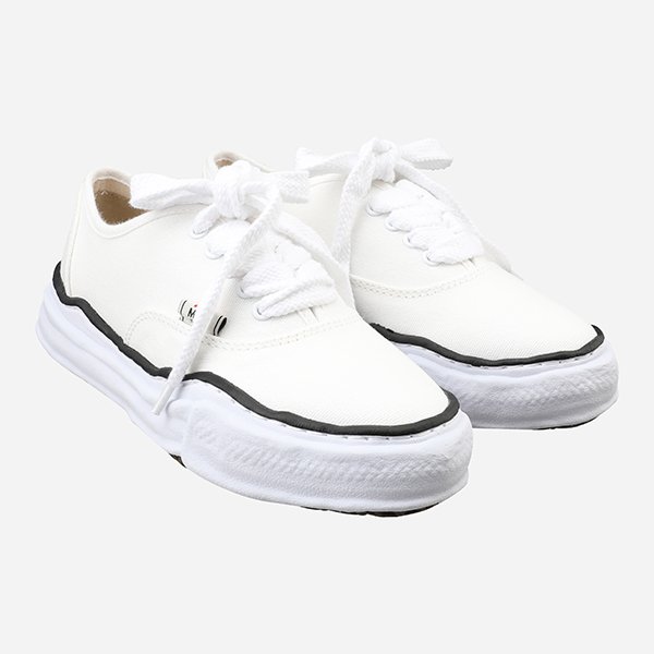 [시흥점] 6S A02FW704 WHITE 베이커 OG 솔 캔버스 로우 컷 스니커즈