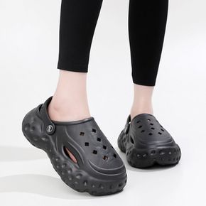 키높이 통굽 샌들 슬리퍼250-255mm 여름 펀칭워터샌들