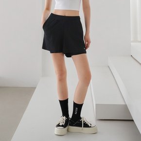 SWL25005-01 투인원 3부 레깅스 블랙