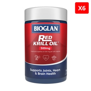 바이오글란 레드 크릴 오일 500mg 120정 X6개