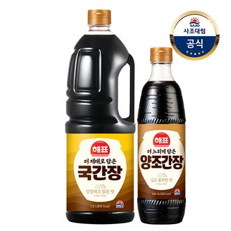 대림선 [사조대림] 더제대로담은 국간장 1.8L x1개 +더느리게담은 양조간장 840ml x1개