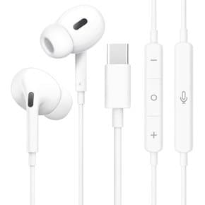 iphone15 HiFi apple type-c usb c iPad 타입c 이어폰[업계 초판 대응] 유선 클리어 통화 이어폰