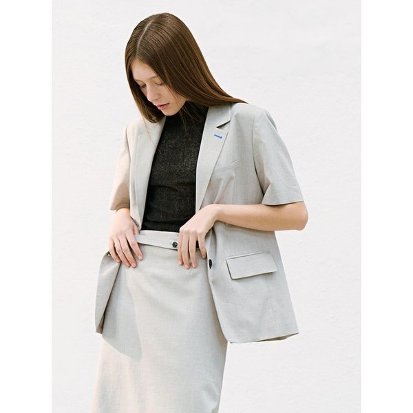 Back Detail Semioverfit Jacket  Khaki (KE6511M01H)