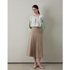 PEARL BOTTON POINT BLOUSE GREEN  펄 버튼 블라우스 그린