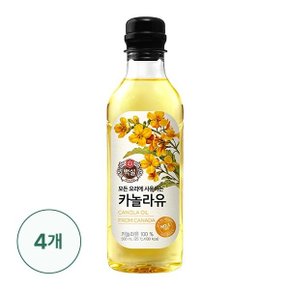 [CJ] 백설 카놀라유 500ml X 4개