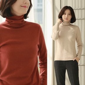 웬디즈 돌돌이 터틀넥 니트_