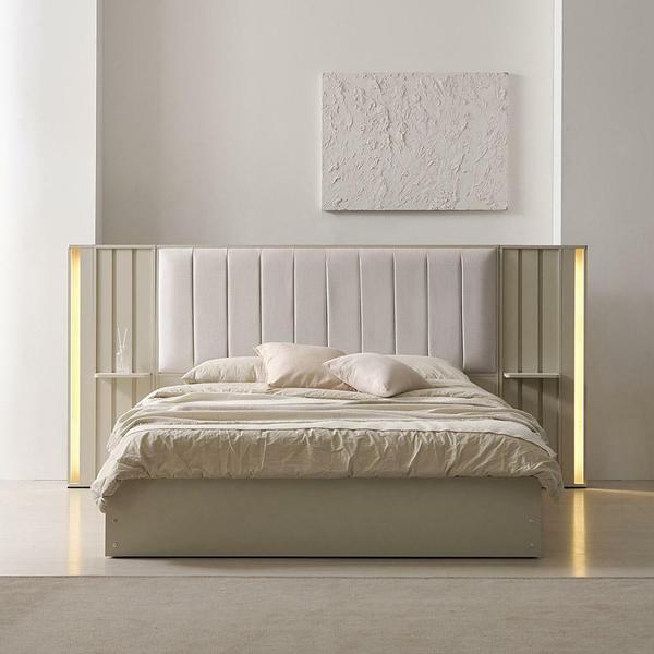 루미너스 패브릭 평상형 호텔식 침대프레임 LK(라지킹)