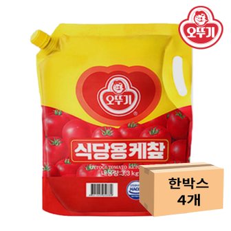  오뚜기 식당용케찹(스파우트팩) 3.3kg x 4개 1박스