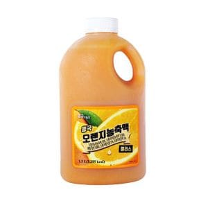 상큼하고 달콤한 오렌지 농축액 1.5L 수입식품