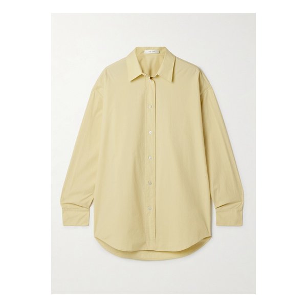 밀러리나 오버사이즈 코튼 포플린 셔츠 옐로 1647597359618719