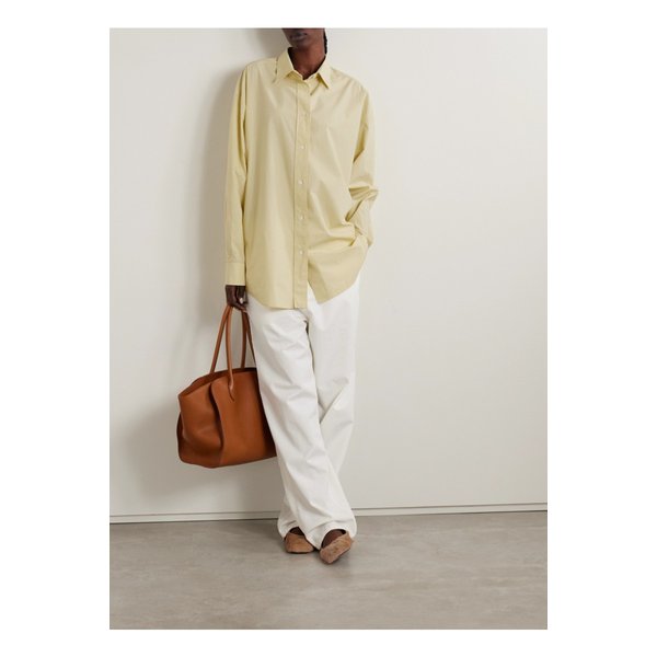 밀러리나 오버사이즈 코튼 포플린 셔츠 옐로 1647597359618719