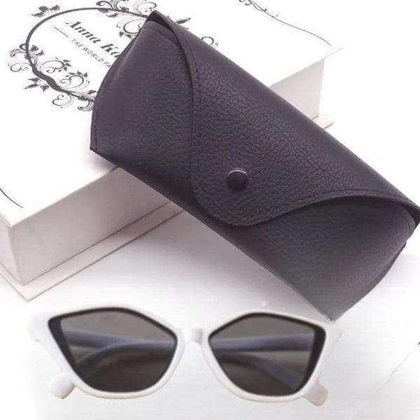 세련된 안경 보관 파우치 선글라스 가죽 케이스 수납 (WFJKXRV)