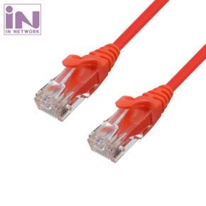 UTP 랜케이블 동선 CAT.6 레드 10M 24AWG X ( 2매입 )