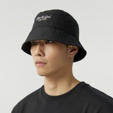 [여주점] STACK LOGO BUCKET HAT-BLACK