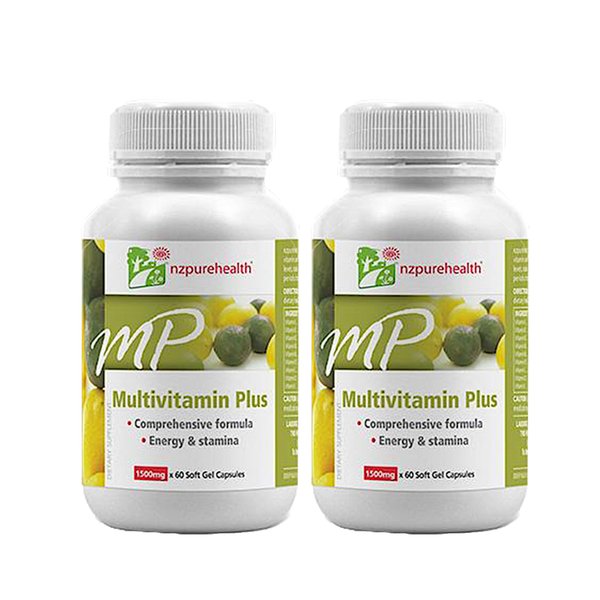 Nzpurehealth 멀티비타민 플러스1500mg 60캡슐 2개