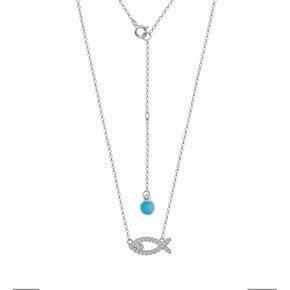 Lucky fish single necklace