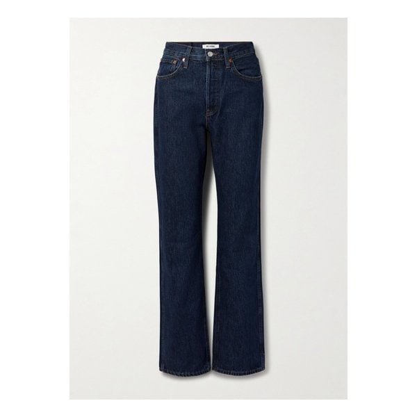 90s 루즈 하이라이즈 스트레이트 진 다크 데님 1647597349439830