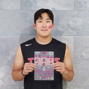 손주영 선수 스포츠 야구 타투 스티커 응원용품 페이스 페인팅 건식 판박이