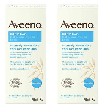  아비노 더멕사 패스트 앤 롱 라스팅 밤 건성 크림 Aveeno Dermexa Balm 75ml 2개