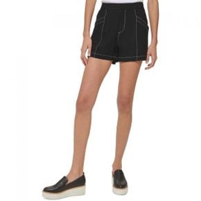 5397132 DKNY Womens High Rise Stitch Casual Shorts