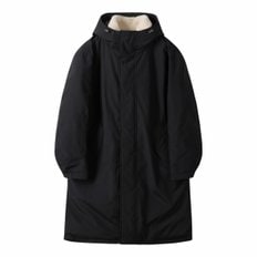 Black Fur Collar Long Down Coat_CWUAW24883BKX