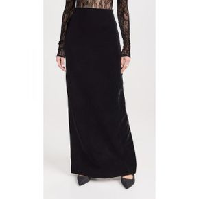 4966130 WARDROBE.NYC Velvet Column Skirt