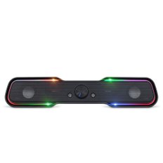 애니존 AZ-L100 RGB LED 컴퓨터 게이밍 사운드바 스피커 10W