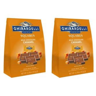  2개세트 기라델리 밀크카라멜 초콜릿 Ghirardelli Milk Caramel Squares XL Bag 453g