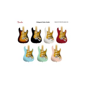 Fender 펜더 픽가드 8-HOLE `50S VINTAGE-STYLE STRATOCASTER S/S/S PICKGUARDS GOLD