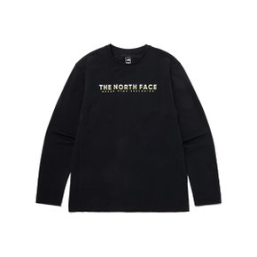 공용 OCEAN WAVE L/S R/TEE RNT7TP05A-BLK