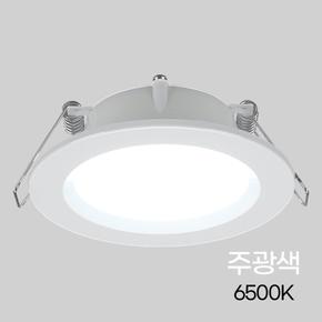 심플 원형 다운라이트 LED 3in 5W 주광색 (1+1) 복도등 현관led 다락방조명 천장등 전등 베란다등 천정등