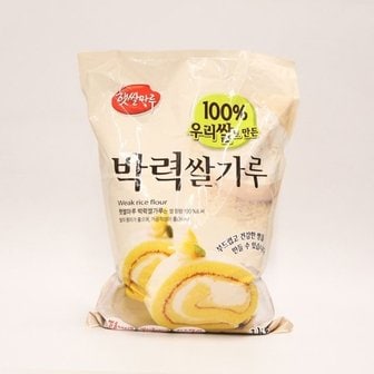  햇쌀마루 국내산 박력 쌀가루 3kg