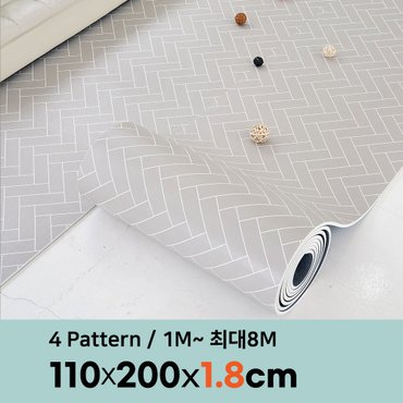 삼바텍 18T PVC 층간소음방지 롤매트  폭 110cm x 2m