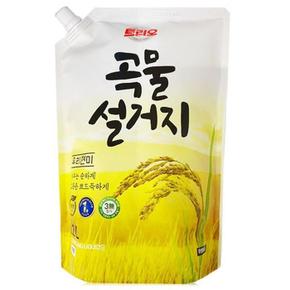 애경 트리오 곡물설거지 1200ml 우리현미 찌든 때 순한 (S12005054)