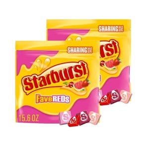 스타버스트 과일맛 츄이 구미 캔디 카라멜 Starburst Fruit Chews Gummy Candy 15.6oz 2개