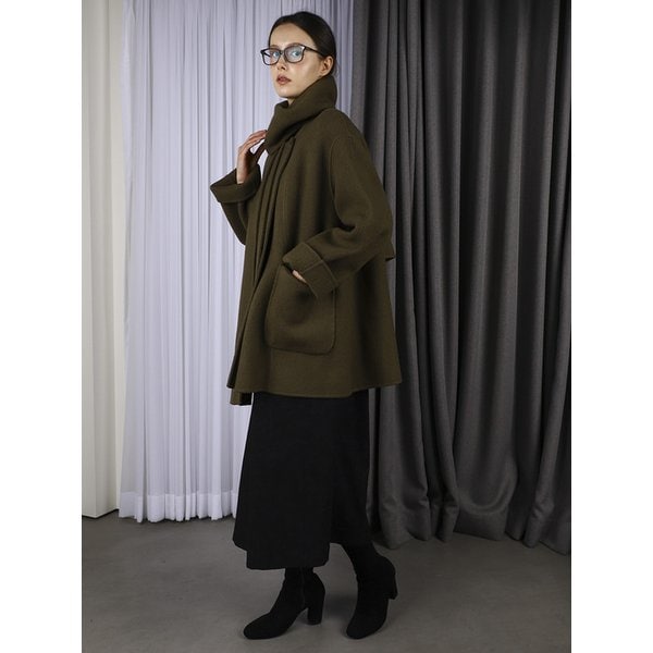 SOFT KHAKI HANDMADE COAT