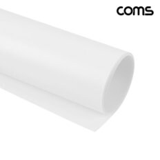 Coms 촬영 PVC 양면 무광 배경지 60x100cm White 소품 사진