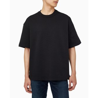 Calvin Klein Jeans 남성 릴렉스핏 텍스처드 피케 로고 반팔 티셔츠(4RAB206)