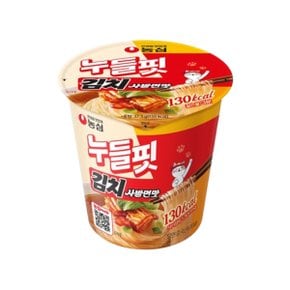 농심 누들핏 김치사발면 37.5g 8개입