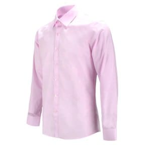 남자 파스텔 핑크 분홍색 슬림핏 오픈카라 긴팔셔츠